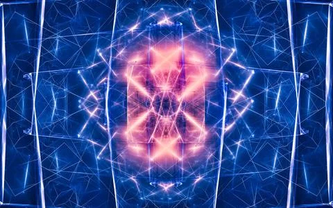 Abstract illustration background image patterns in the form of lines and geom Stock Illustration