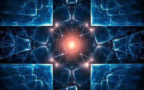 Abstract illustration background image patterns in the form of lines and geom Stock Illustration