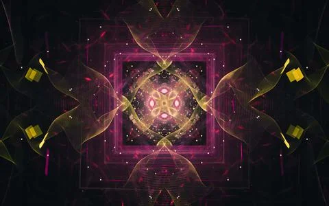 Abstract illustration background image patterns in the form of lines and geom Stock Illustration