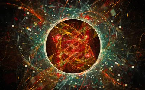 Abstract illustration background image patterns in the form of lines and geom Stock Illustration