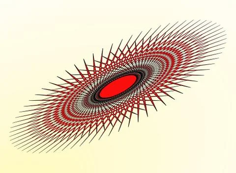 Abstract illustration of a beige pattern on a black background Stock Illustration