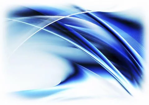 Abstract illustration of blue wave Stock Illustration