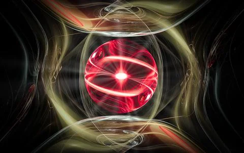 Abstract illustration computer generated fantastic crystals of various shapes Stock Illustration