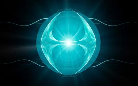 Abstract illustration computer generated fantastic crystals of various shapes Stock Illustration