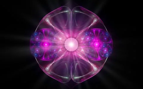 Abstract illustration computer generated fantastic crystals of various shapes Stock Illustration