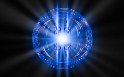 Abstract illustration of a computer generated fantastic star in various shape Stock Illustration