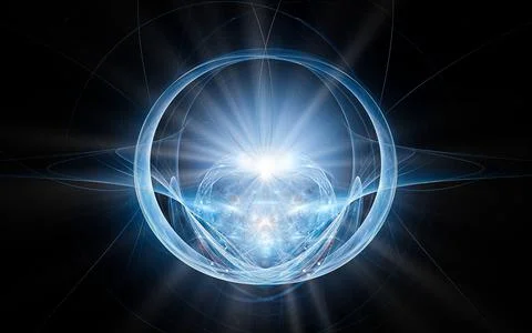 Abstract illustration computer generated fantastic crystals of various shapes Stock Illustration