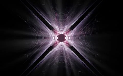 Abstract illustration computer render background image fantastic star with ra Stock Illustration