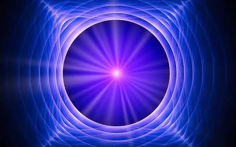 Abstract illustration computer render background image fantastic star with ra Illustrazione stock