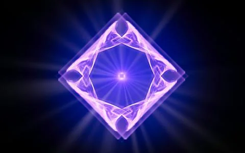 Abstract illustration computer render background image fantastic star with ra Illustrazione stock