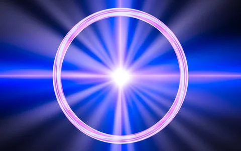 Abstract illustration computer render background image fantastic star with ra Illustrazione stock