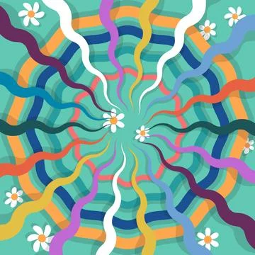 Abstract illustration, consists of multi-colored circles Stock Illustration