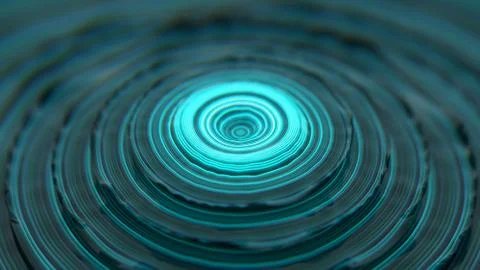 Abstract illustration with discs, 3D rendering, stretched pixels texture 스톡 일러스트