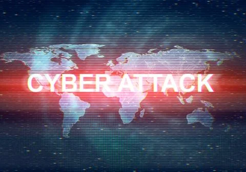 Abstract illustration of distorted display screen Stock Illustration