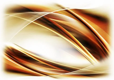 Abstract illustration of dynamic fiery wavy motion on white background Stock Illustration