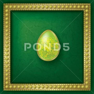 Abstract illustration with easter egg Stock Illustration