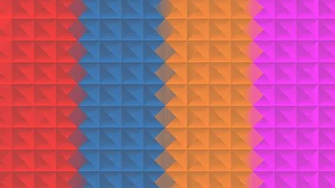 Abstract illustration featuring a geometric pattern in four distinct colors, per イラスト素材