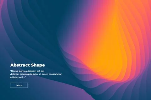 Abstract illustration in the form of gradient dark blue, purple, pink and orange Stock Illustration