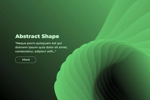 Abstract illustration in the form of gradient dark green lines overlapping each Stock Illustration