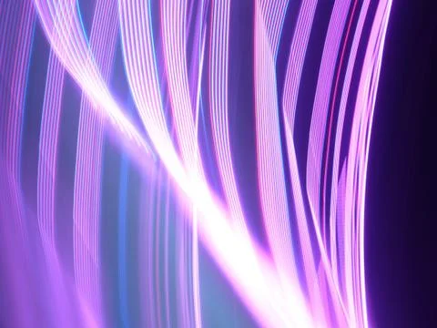 Abstract illustration with gradual rhythmic light trails and bright threads Stock Illustration