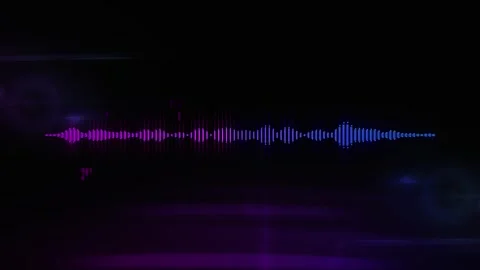 Abstract Illustration high frequency audio Waveform voice neon Stock Footage 280779882