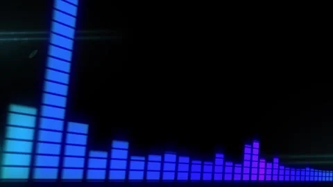 Abstract Illustration high frequency audio Waveform voice neon Stock Footage 280780236