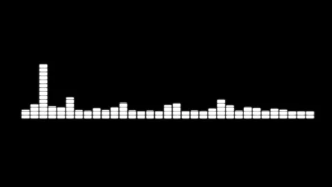 Abstract Illustration high frequency audio Waveform voice neon Stock Footage 280780335
