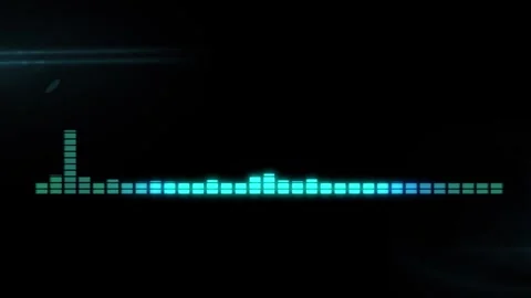 Abstract Illustration high frequency audio Waveform voice neon Stock Footage 280780387