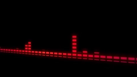 Abstract Illustration high frequency audio Waveform voice neon Stock Footage 280780451
