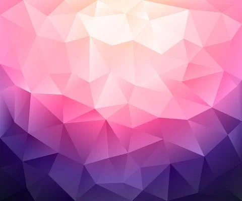Abstract illustration in low poly style. Graphic triangular mosaic background Stock Illustration