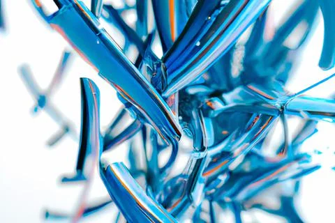 Abstract illustration of messy blue strings for a background or wallpaper Illustrazione stock