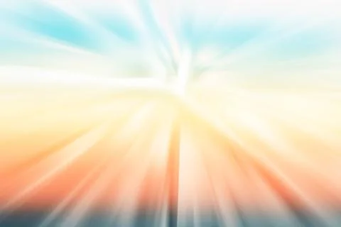 Abstract illustration of motion blur effect on blue and orange gradient Stock Illustration