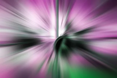 Abstract illustration of motion blur effect on purple and green gradient Stock Illustration