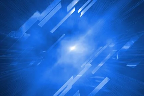 Abstract illustration of multiple square shapes against blue background 스톡 일러스트