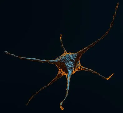 Abstract Illustration Of Neuron Stock-Illustration