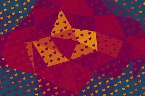 Abstract illustration of polygonal texture design on gradient background. B.. Foto stock