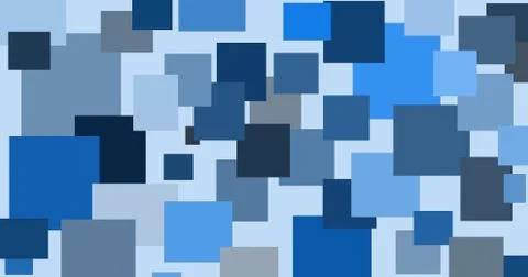 Abstract illustration of randomly located rectangular shapes in different sha Stock Illustration