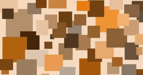 Abstract illustration of randomly located rectangular shapes in different sha Stock Illustration