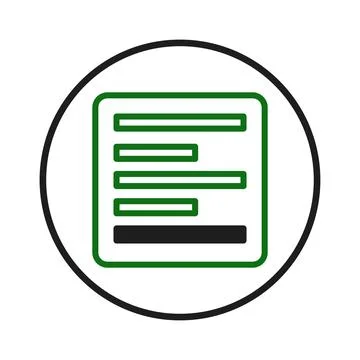 Abstract illustration representing structured information layout within a c.. Stock Illustration