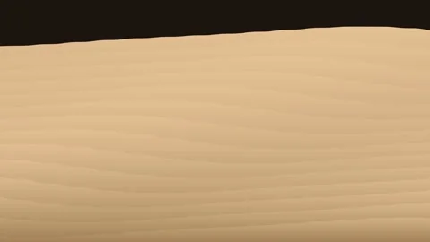 Abstract illustration of smooth flowing beige curves against black background Vídeos de archivo 338310138