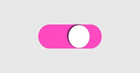 Abstract illustration switch turn on and turn off button with colorful in h.. Stock Illustration