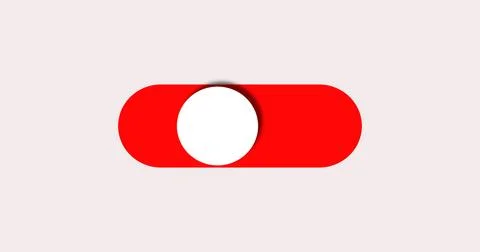 Abstract illustration switch turn on and turn off button with colorful in h.. Illustrazione stock