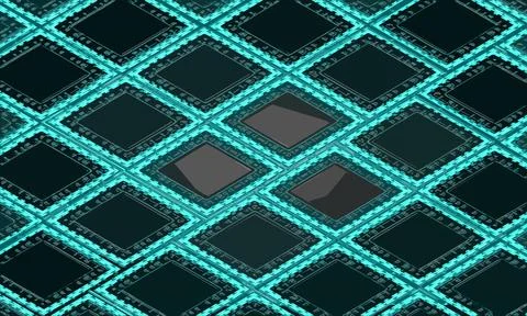 Abstract illustration of techno background, semiconductor イラスト素材