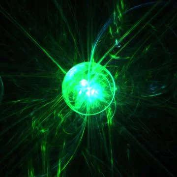 Abstract illustration on the theme of the birth of a star. Flashes of radiati Stock Illustration
