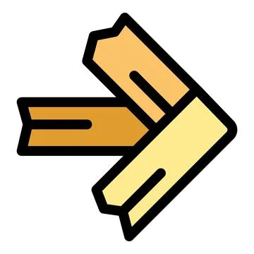 Abstract illustration of three directional arrows Stock Illustration