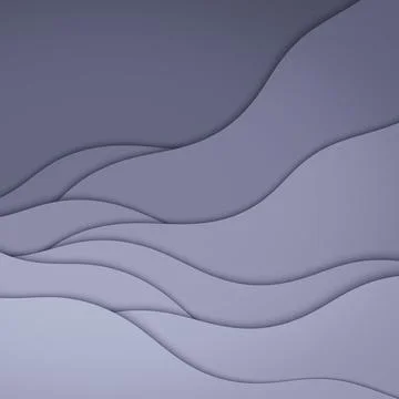 Abstract illustration with waves. Illustrazione stock