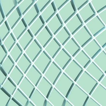 Abstract illustration of a white network pattern on a mint green background Ilustración de archivo