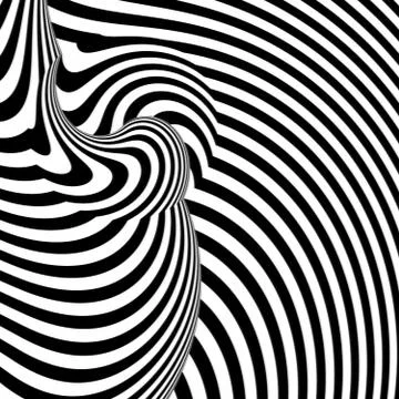 Abstract illustration Zebra print background pattern texture. Black and white Stock Illustration