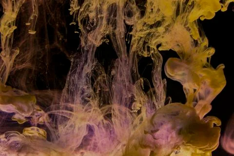 Abstract image background colored paint in water art Stock Photos