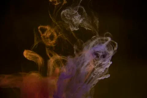 Abstract image background colored paint in water art Stock Photos